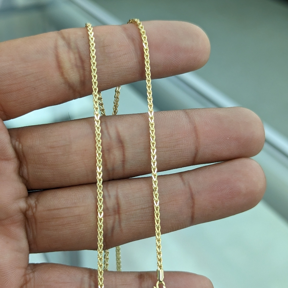 10kt Real Gold Franco Chain 1.5mm 20 Inch - Picture 4 of 10